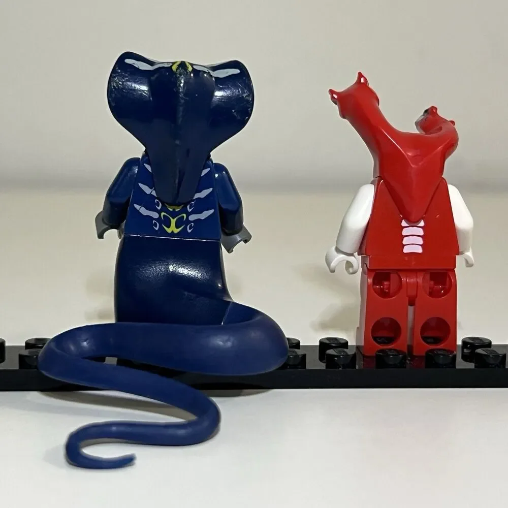 Authentic Lego Ninjago Skales (njo0040) & Fangdam (njo0048) Minifigures (USED)